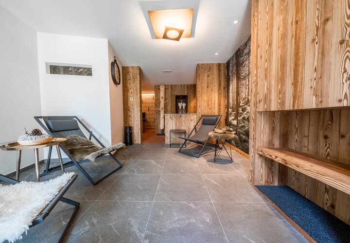 Relax-Bereich in der Sauna